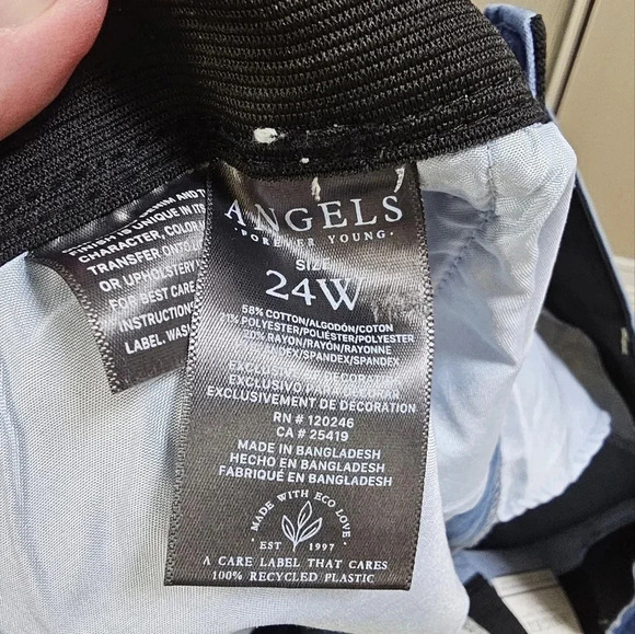 Angels Everflex Sculpt High Rise Flare  Jeans Denim Size 24 W waist 22 - Picture 7 of 7